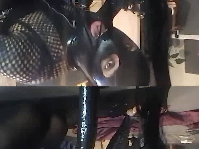 Latex Femboy in Mask Feeling Hrny as a Real Floozy