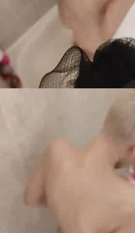 Emily in the shower - wet and hot!