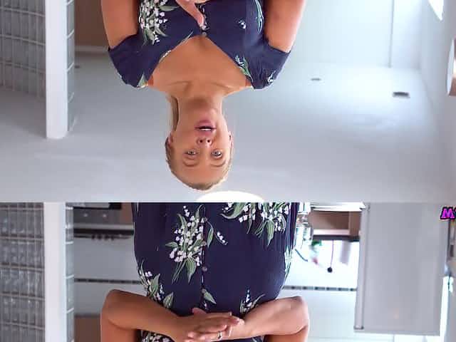 British joi - PAWG mom with big naturals in the kitchen