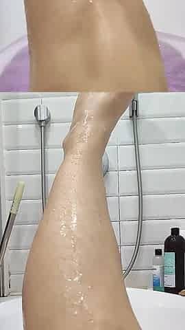Wet Hairy Pussy, Hairy Legs and Armpits in the Bathtub