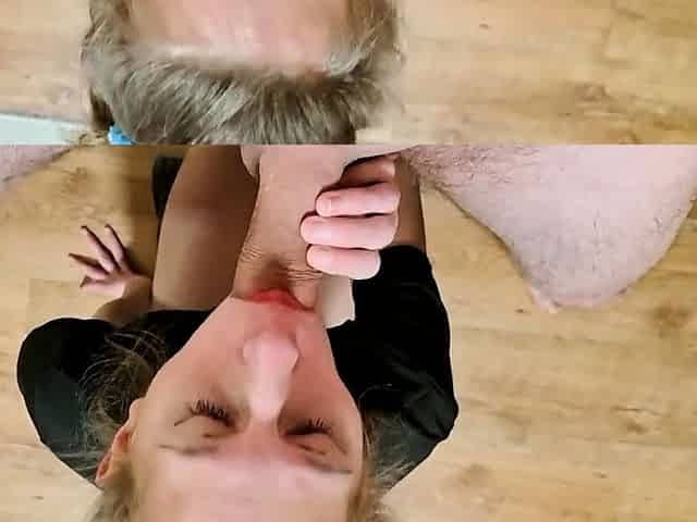 Czech teen amateur gives a POV blowjob