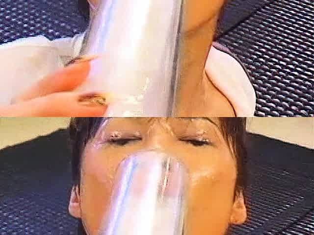 BJ in close up with asian bunny