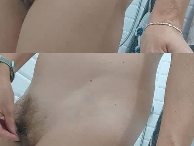 Shaving My Hairy Pussy and Hairy Legs