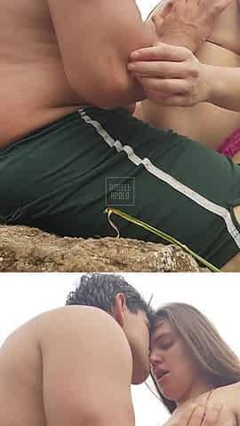 POV - Yummy Blowjob and an Amazing View... but I Was Scared to Death of Someone Passing by Hehe Outdoors