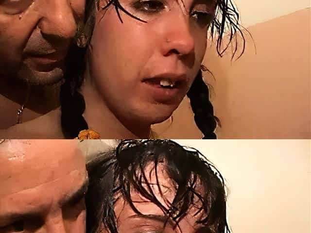 Interracial hardcore sex for skinny slut after blowjob in hd