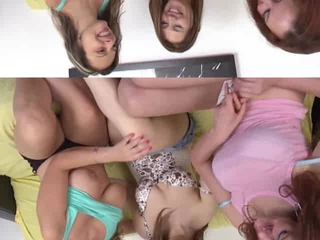 Three Beautiful Chicks with Amazing Bodies Having Some Lesbian Fun