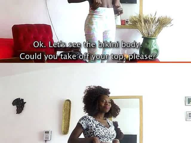 I gave this CUTE EBONY TEEN a BJ for the job