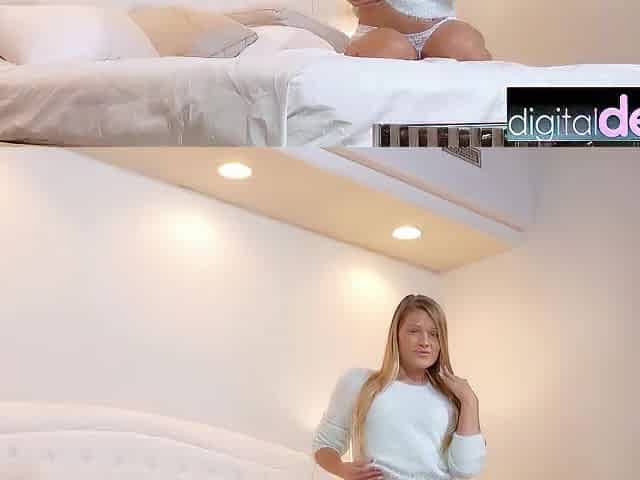 Nice-looking Pornstars Blake Eden & Abby Cross in White Underware at DigitalDesire