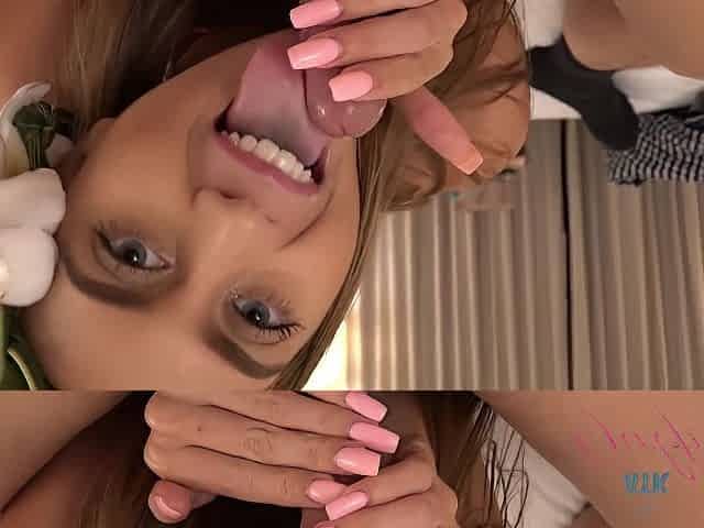 Pov - Jill Kassidy Sucks And Strokes Your Cock With Her Feet Before Making You Cum On Her Legs