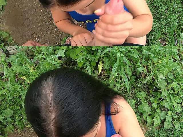 Risky Quickie Oral-job Behind Garages