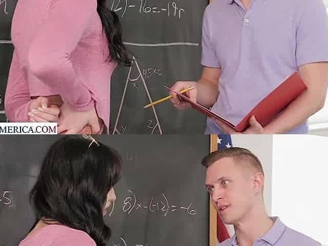 Sexy teacher Vivian Fox Needs to score an "A" with the new Principal!!!