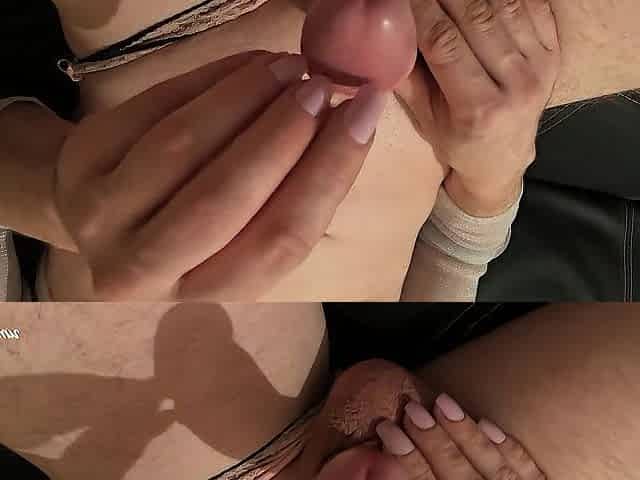 Soaked Cum-Moist Solo Tease as Barefaced Little Doxy Melanie Empties Her Balls