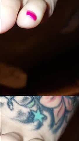 Pretty tattooed feet