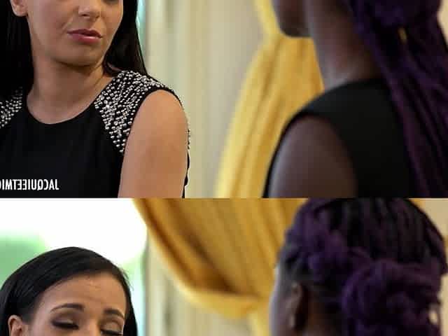 Gorgeous lesbians interracial unbelievable porn scene