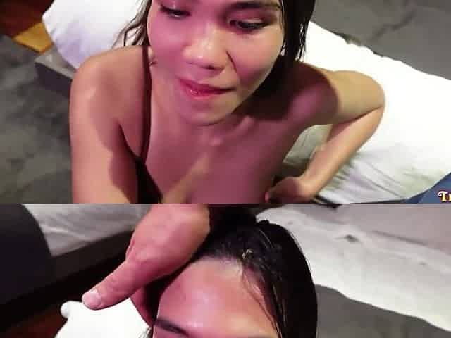 Thick ass oriental gal likes foreigners