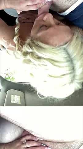 Real street walker lets a man nut in her throat after this babe lets him pound her vagina from the back