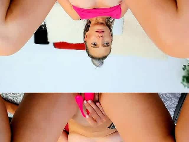 Tanned Blonde Pussy Play