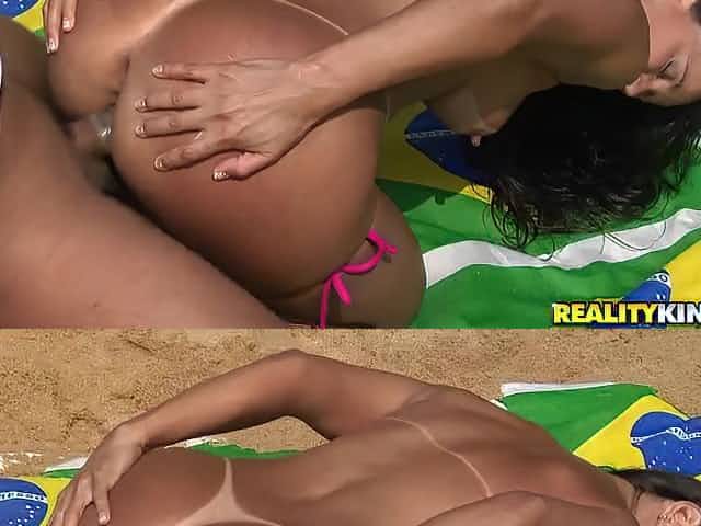 Nasty Beach With Nasty Couple On It