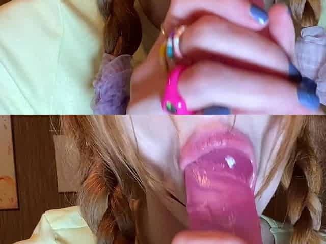 Close up amateur solo girl