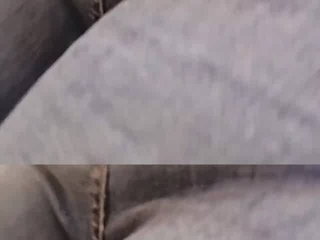 Step Mamma tries on her jeans at the store with a booty-plug in the booty