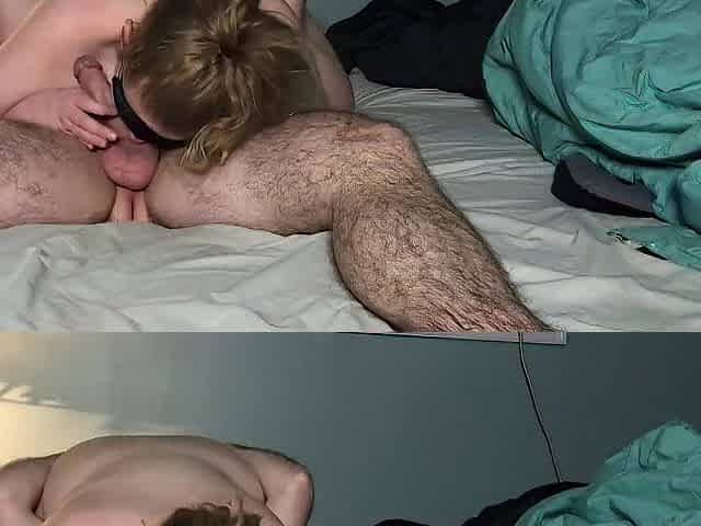 SEE HER DEEPTHROAT MY DICK AND RIDE ME