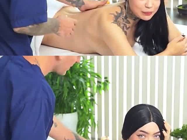 Wife fulfills wish with masseuse and his spouse -