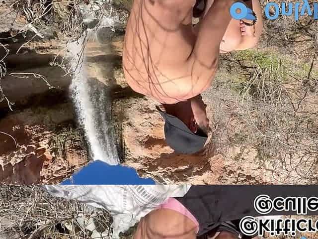 Hiking turned into hard outdoor screw with a stranger