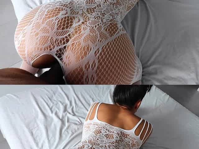 Tried on this sexy newish lingerie and I'm pounding her pussy