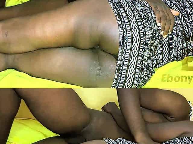 Romantic night with a thick, flexible, and high-performing twenty-year-old Afro black model