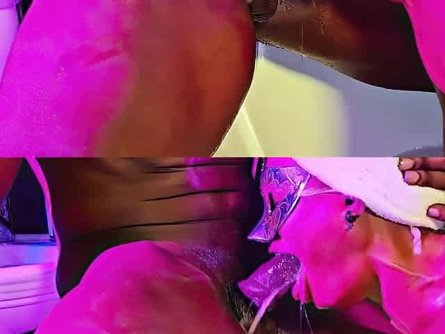 She Takes A Deep Throats While Having A Bathtub Bath