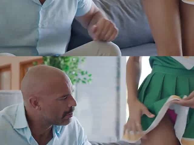 Dissolute DILF Butt Screws Redhead Chick