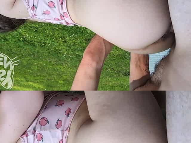 Daddy pisses on my cervix so I queef on his cock