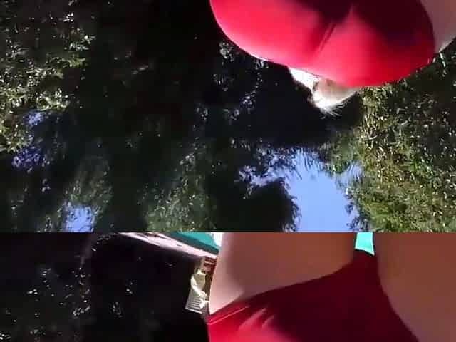 Busty light-haired gets a dirty facial from thick dicks