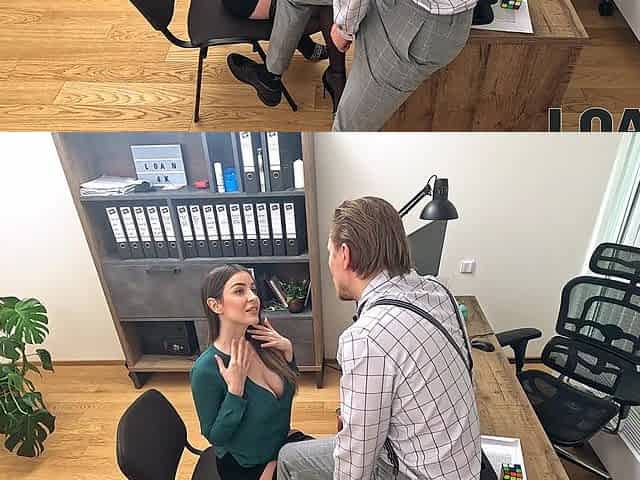 Leggy brunette Marica Chanelle gets her pussy pounded in the office by Stanley Johnson
