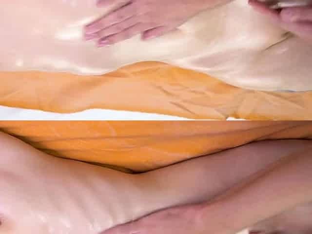 Oiled-up Sensual Massage with a Huge Creampie Ending