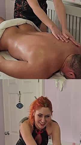 Hot Redhead Masseuse Uses Her Feet
