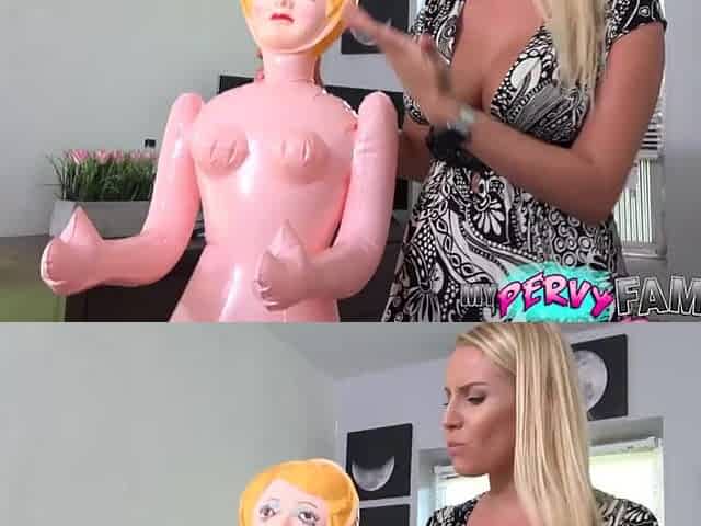 Sexy Golden-haired step Mamma Dresses Up as Nurse to Bang Large Shlong Son