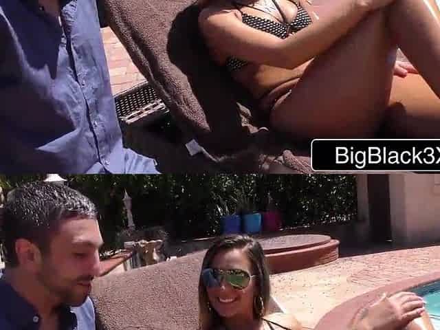 Birthday Hotty Double-Teamed by BBC Bulls During the time that Cuckold Hubby Watches