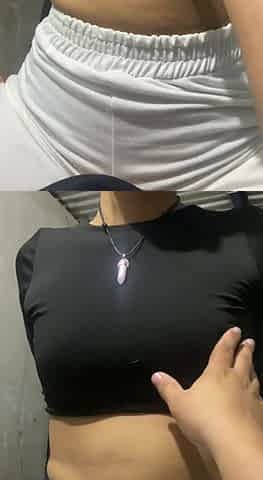 18 year old stepsister with perfect tits playing with my cock