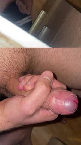 Edging my large wang in the bedroom
