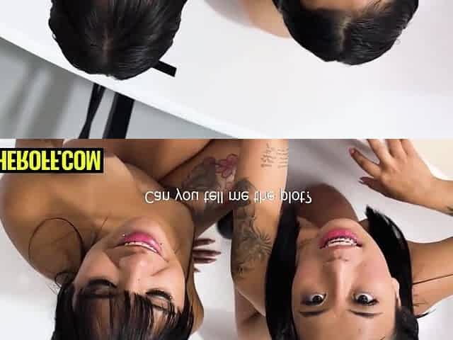 Nasty Colombian Piddle Doxies Drenched In Pee After Wild Double BJ In Homemade 3way