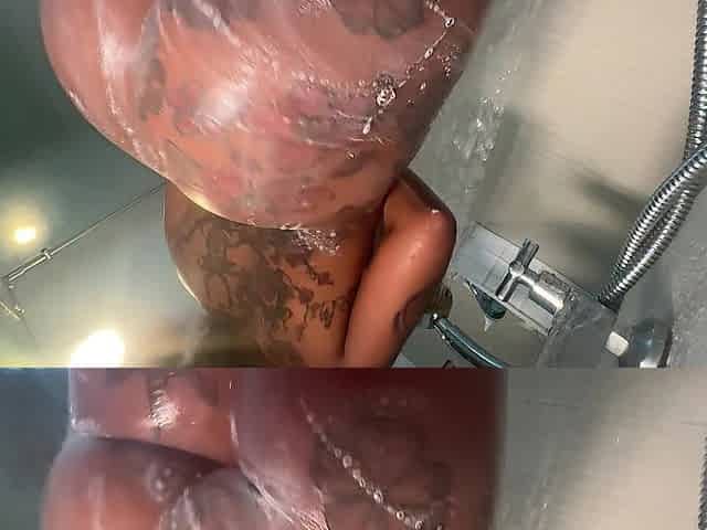 Slow motion soaked booty twerk