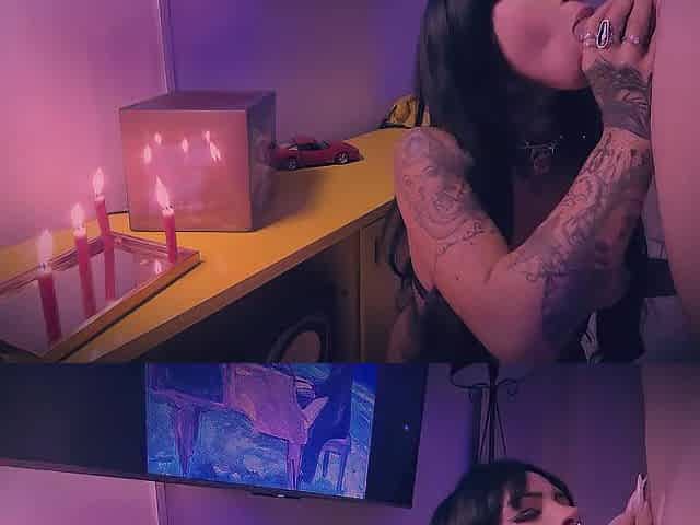 Homemade Alt Angel Squirts On Her Own Face