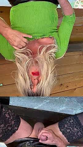 Transgender Kassy54 Masturbating Outdoor