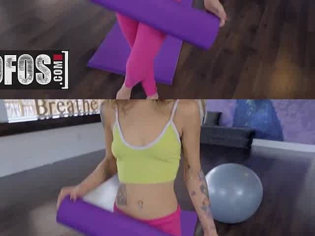 Lesbian Girls Hot Yoga Session