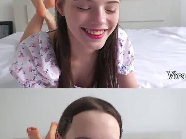 Glamorous 18yo Dakota Sees Penis 1st Time and Tastes Cum