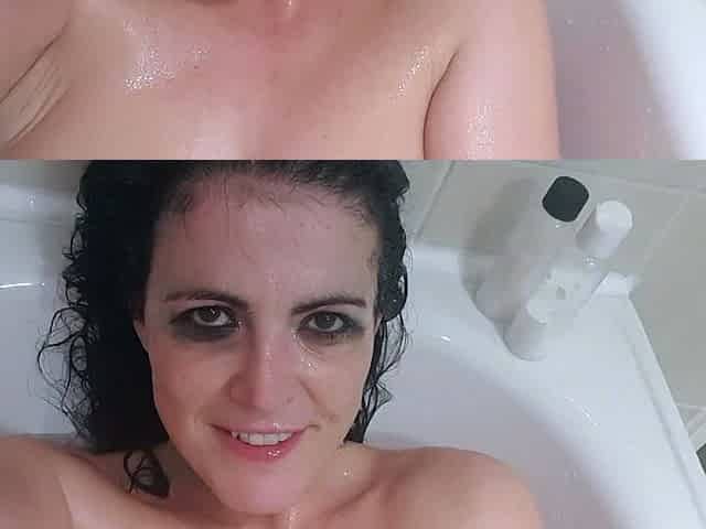 Cute curly brunette solo webcam masturbation