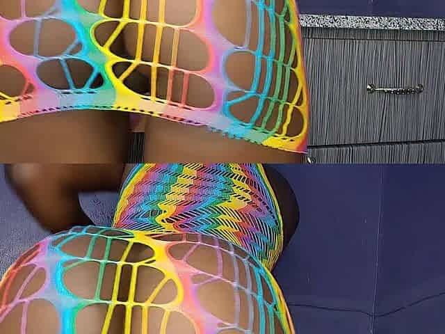 ENORMOUS BACKSHOT ON MY NASTY BLACK STEP MAMMA