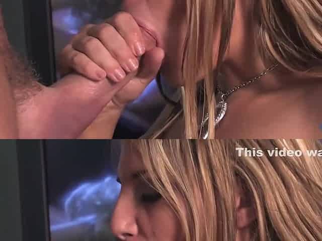 Big-titted Blonde Milf Gags On Thick Cock Till Cum