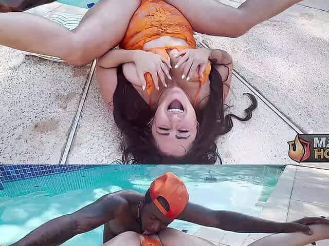 Cougar Josie Jaxxon Gets Pounded By The Pool By Large Dicked Rome Major!